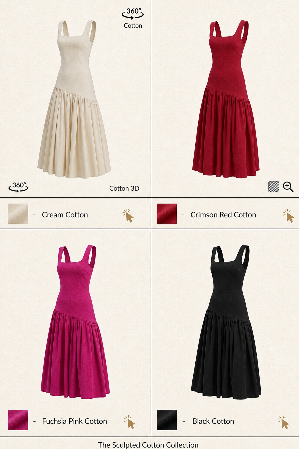 Olera Midi Dress - Pink