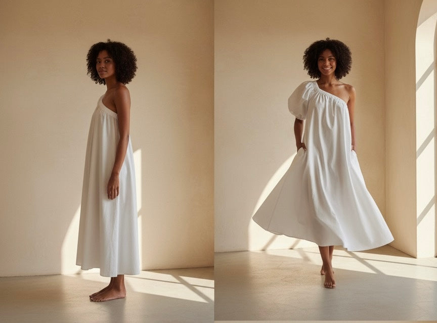 Lela Cotton Midi Dress